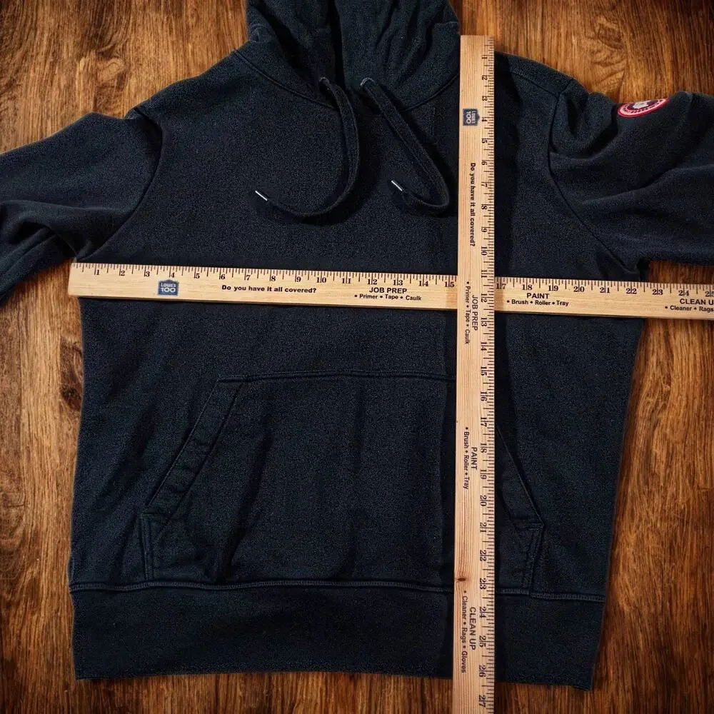 Canada Goose Huron Hoodie Black Medium Made In Italy Luxury Designer Pullover - Picture 16 of 16